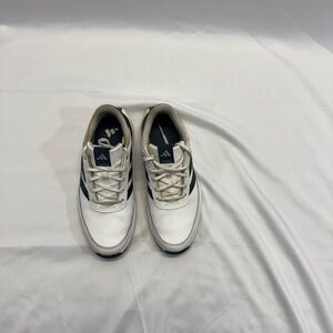 Adidas Men's White and Navy Sneakers